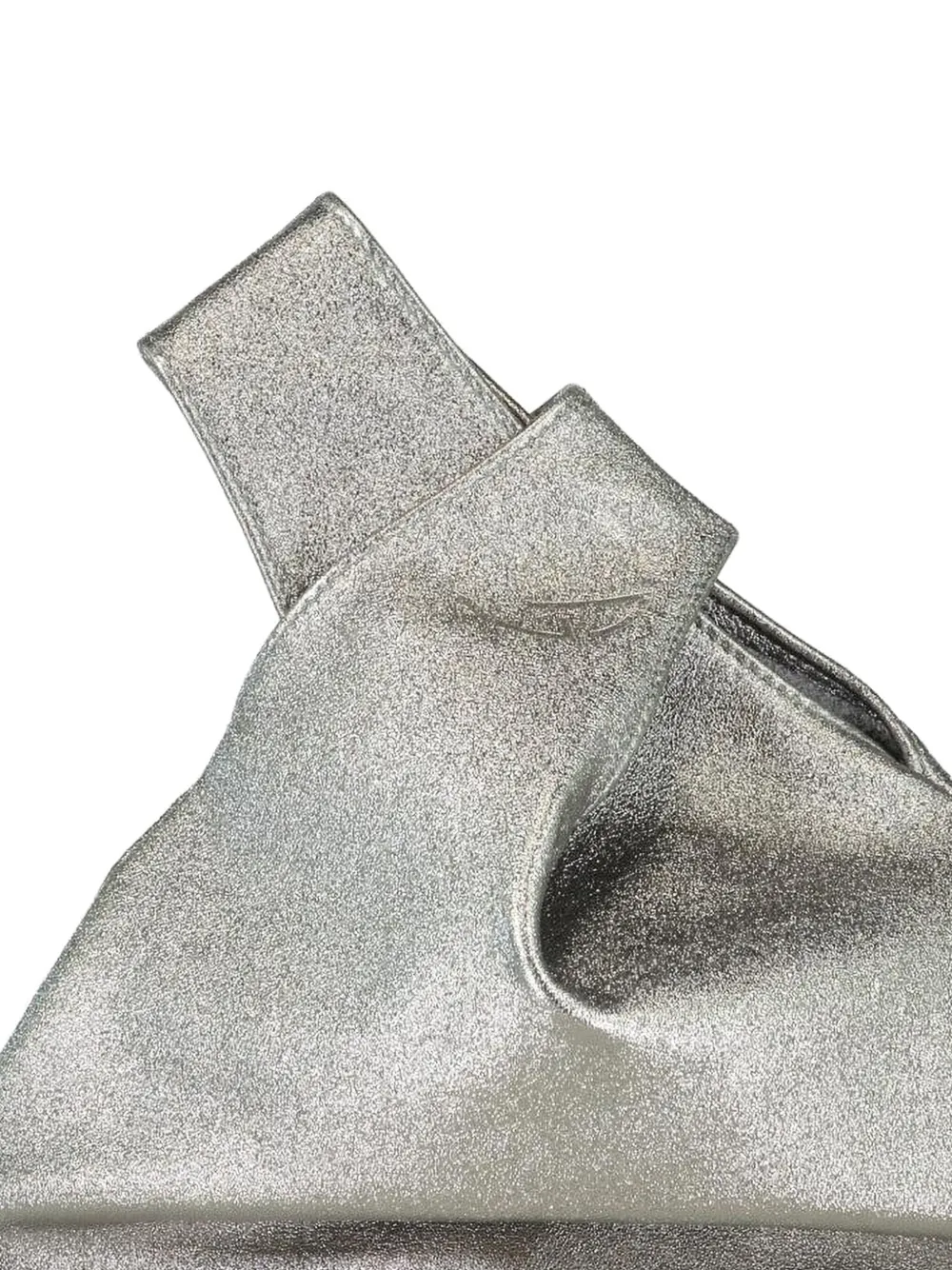 MARY SMALLWOOD Nexus geknoopte metallic clutch - Grijs