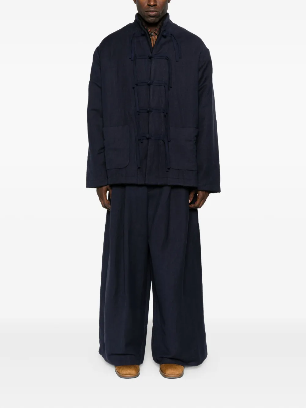 Uma Wang Plooibroek - Blauw
