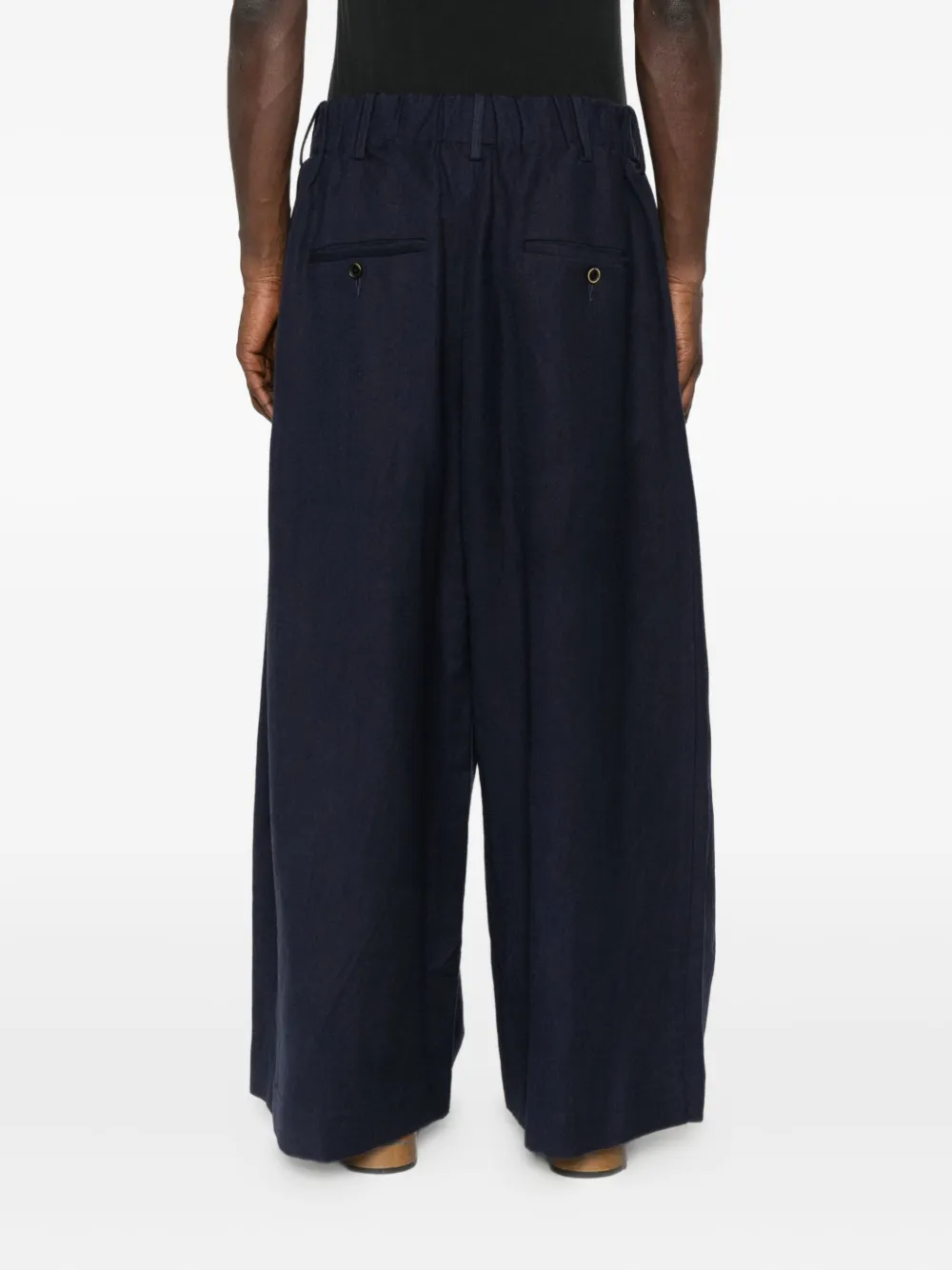 Uma Wang Plooibroek Blauw