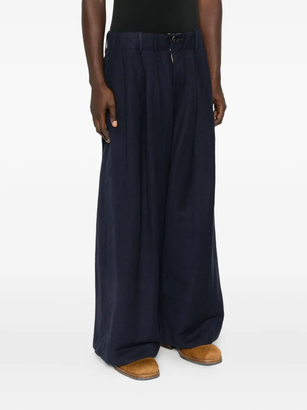 Uma Wang Plooibroek Blauw