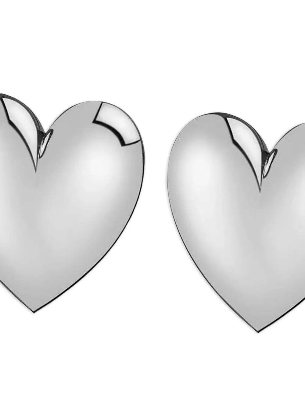 Jennifer Fisher Small Puffy Heart Earrings In Metallic