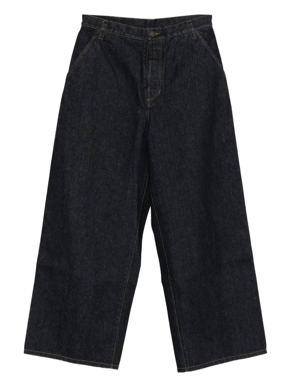 Uma Wang logo-patch jeans | Blue | Image 1