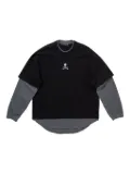 Mastermind Japan layered skull t-shirt - Black