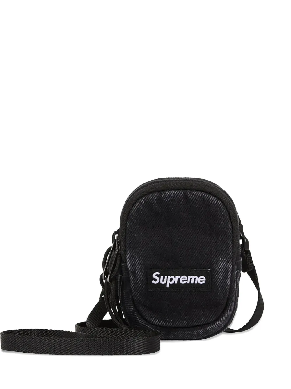 Supreme شنطة ماسنجر "بلاك" جينز صغيرة | أسود | Image 1