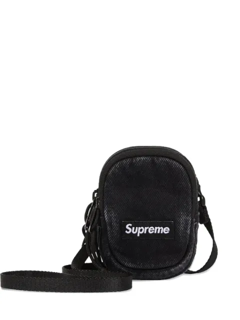 Supreme mini denim "Black" messenger bag