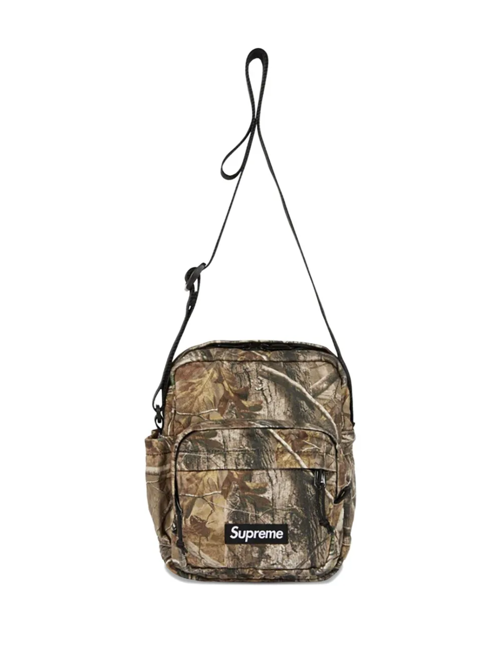 Supreme Mini Denim "camo" Messenger Bag In Brown