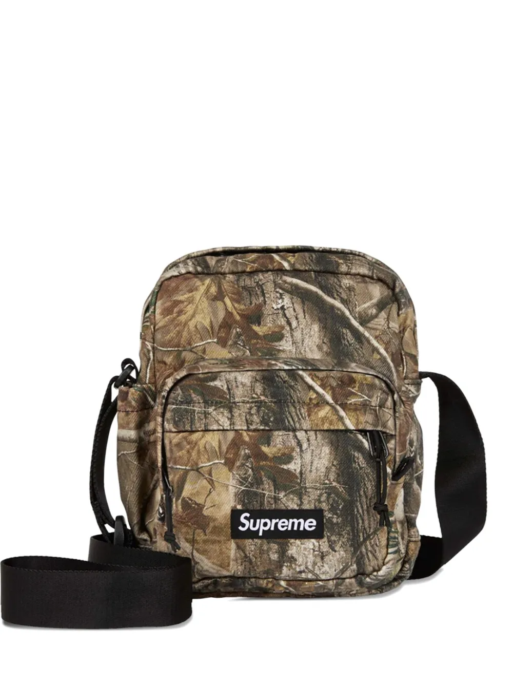 Supreme Mini Denim "camo" Messenger Bag In Brown