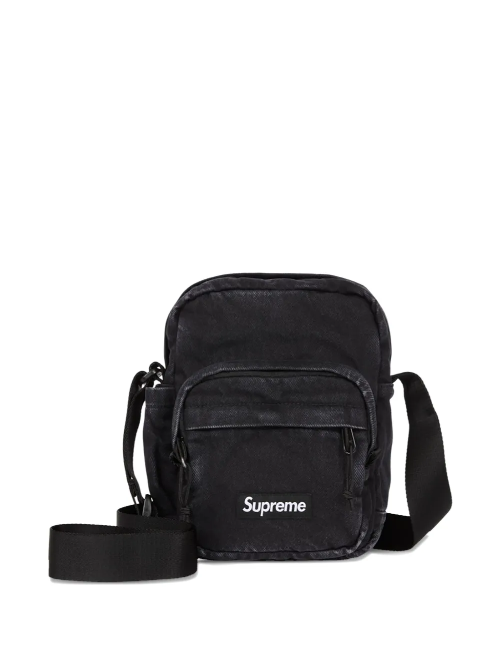 Supreme Denim "black" Shoulder Bag In Black