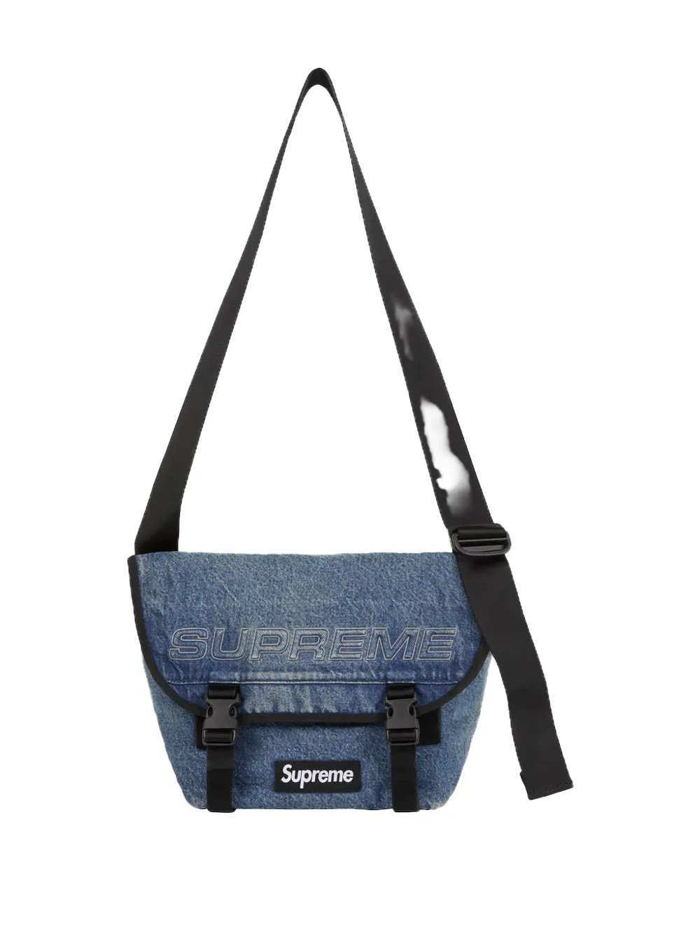 Supreme denim Blue shoulder bag - Blauw