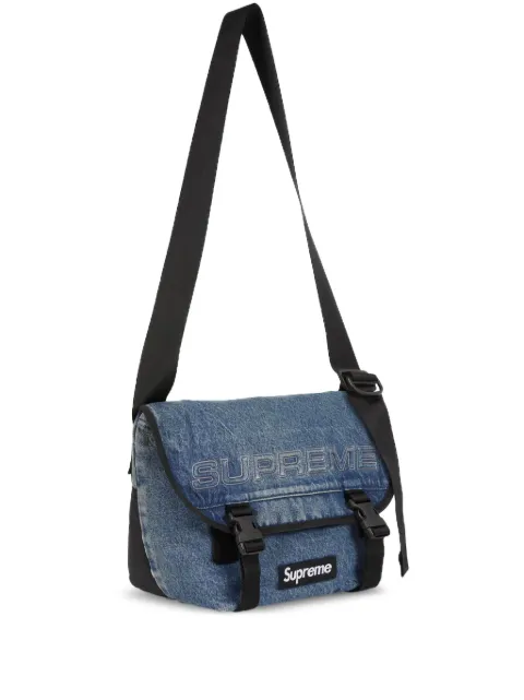 Supreme bolsa de hombro de mezclilla Blue