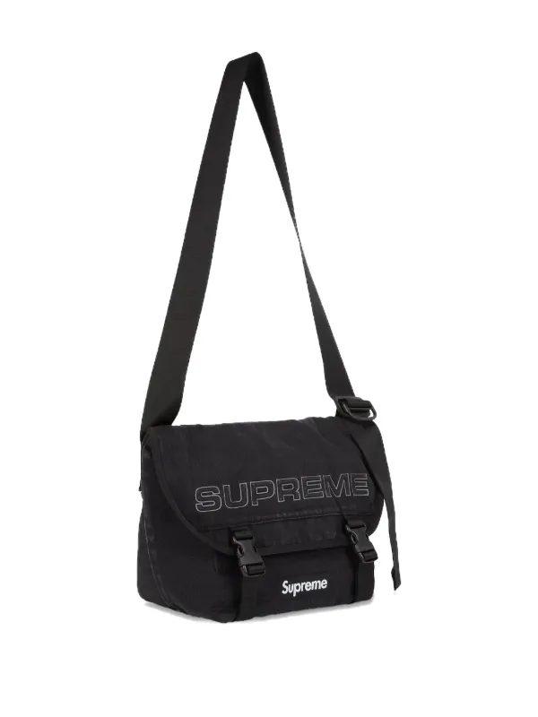 Supreme ブラック ショルダーバッグ Supreme デニム ショルダーバッグ | ブラック | FARFETCH JP