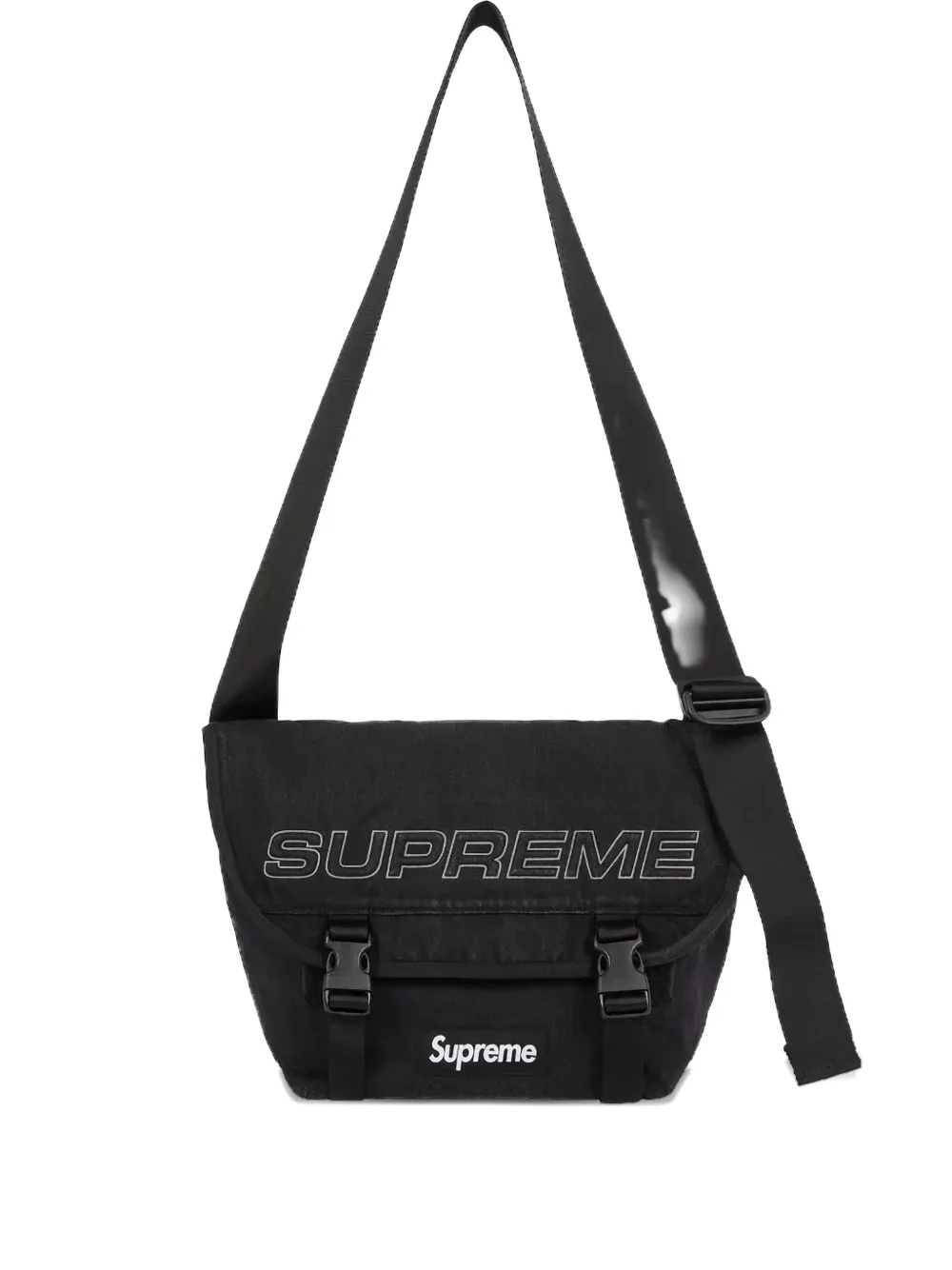 Supreme デニム ショルダーバッグ - ブラック Supreme デニム ショルダーバッグ - ブラック
