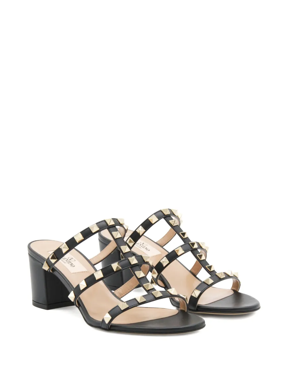 Valentino Garavani 60mm stud-embellishment sandals Black