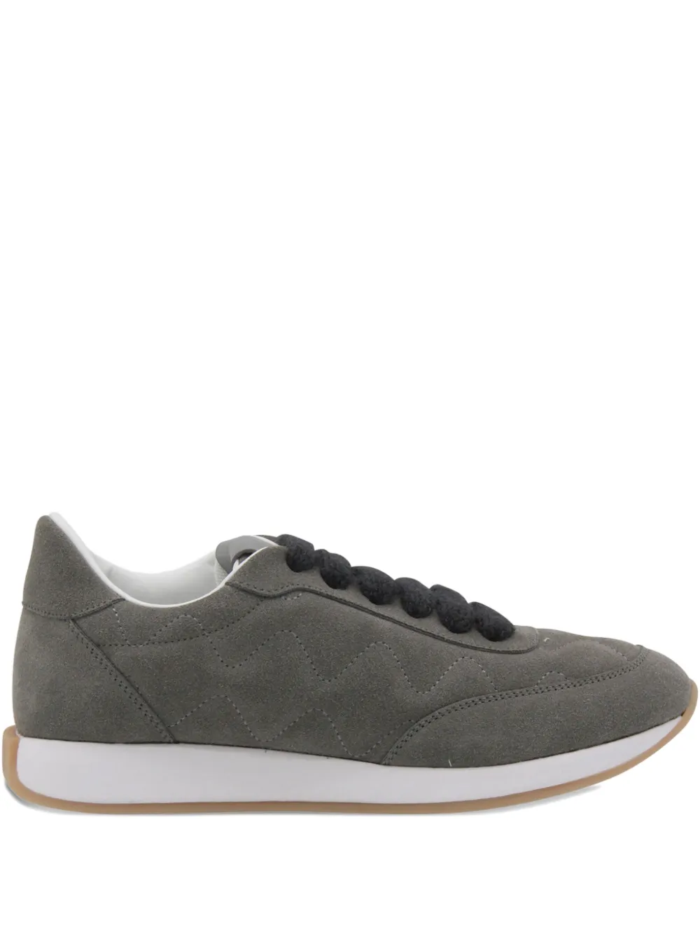 Fabiana Filippi quilted suede sneakers | Grey | Image 1