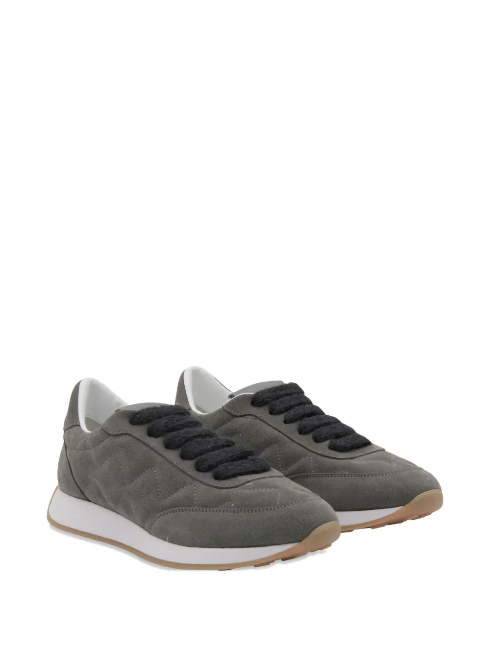 Fabiana Filippi quilted suede sneakers - Grijs