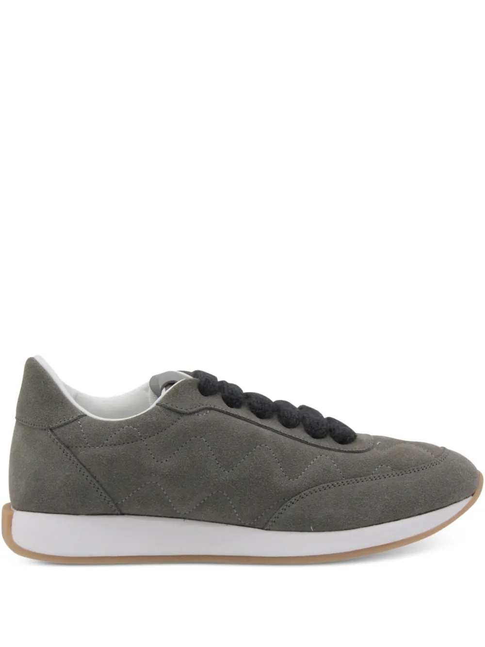 Fabiana Filippi quilted suede sneakers Grey