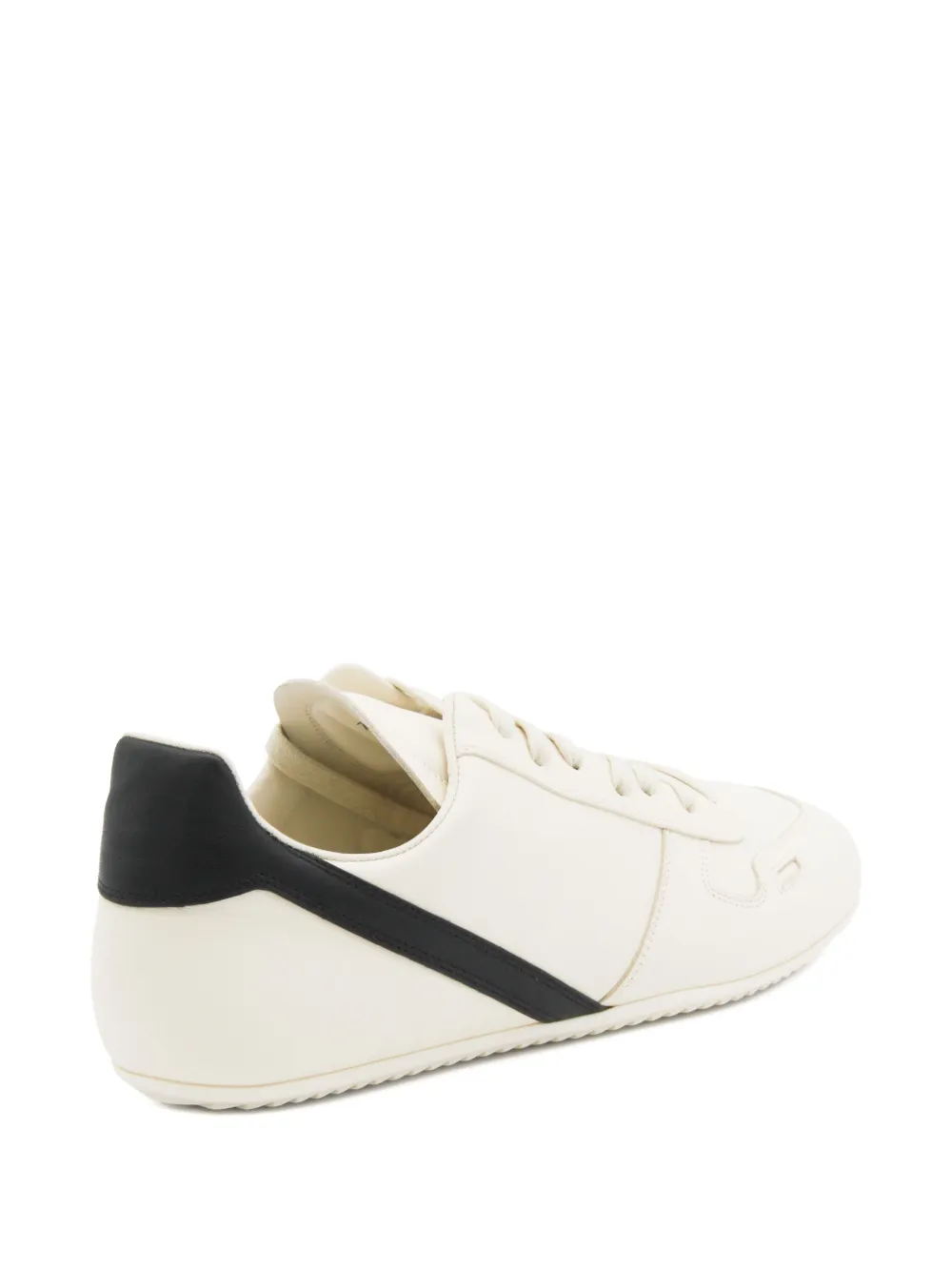 Rick Owens low-top leather sneakers Neutrals
