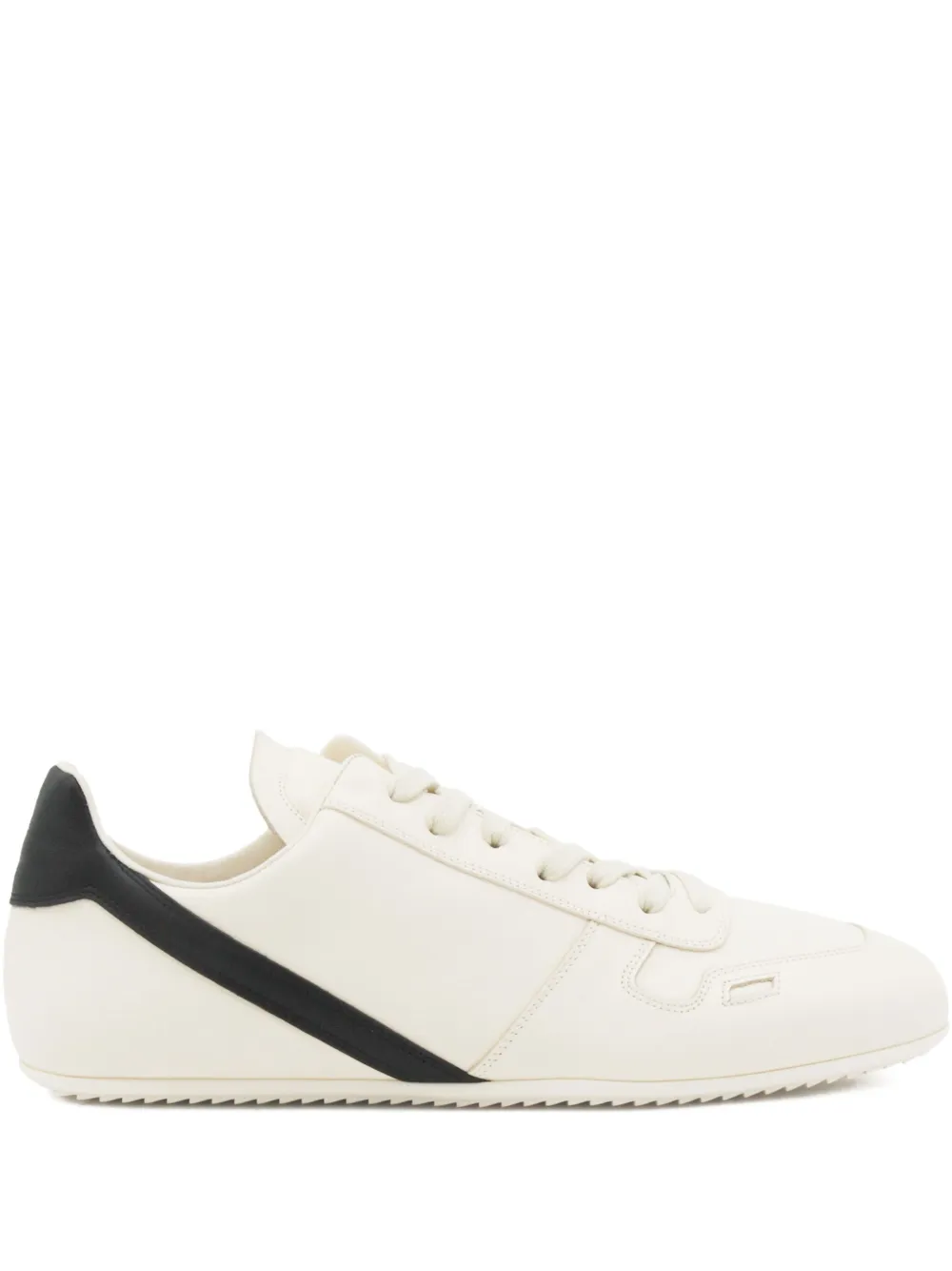 Rick Owens low-top leather sneakers Neutrals
