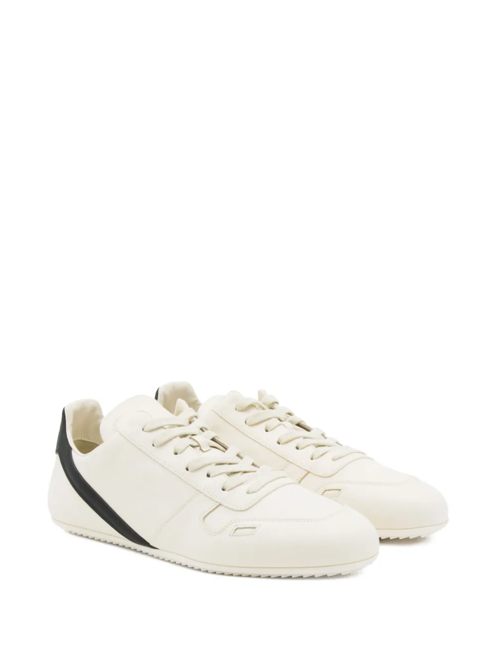 Rick Owens low-top leather sneakers Neutrals