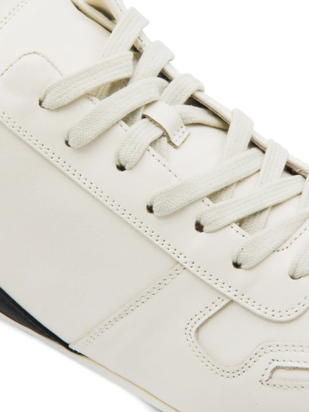 Rick Owens low-top leather sneakers Neutrals