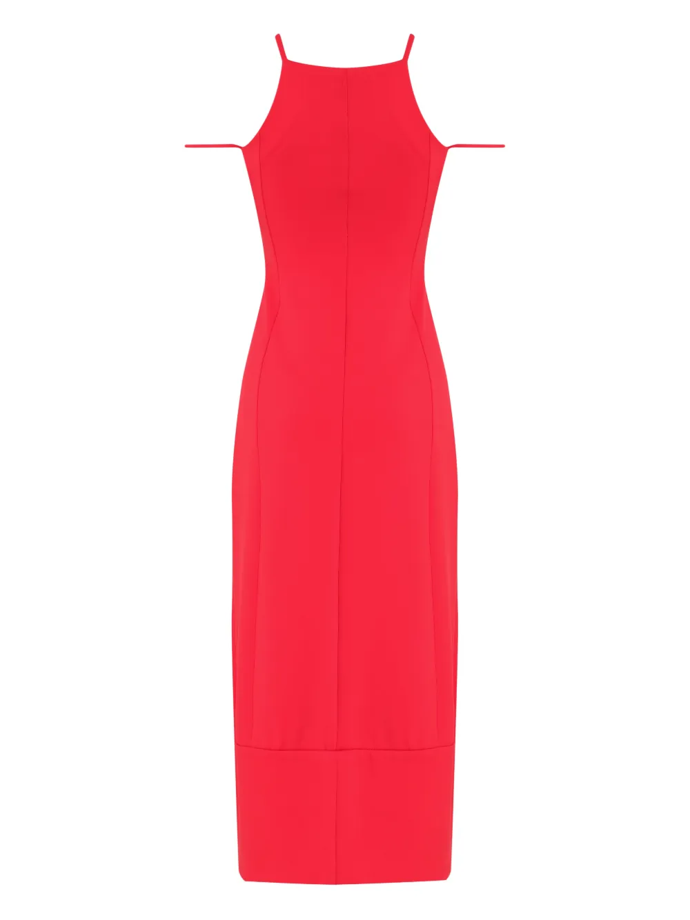 Gloria Coelho Uitgesneden midi-jurk - Rood