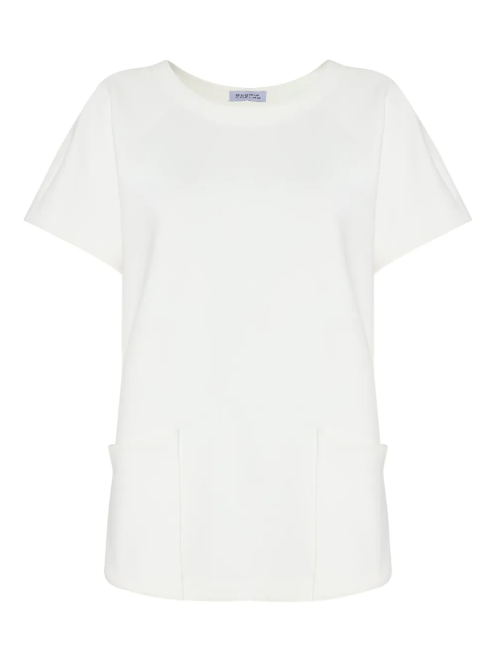 Gloria Coelho T-shirt con taschino - Bianco