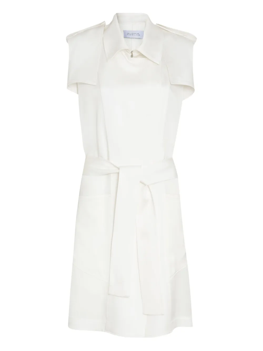 Gloria Coelho Cappotto con cintura - Bianco