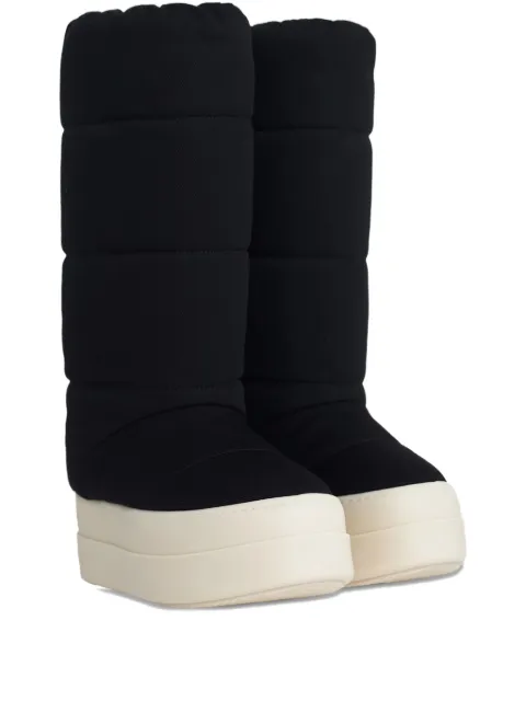 Rick Owens DRKSHDW botas Mega Bumper Black/Milk