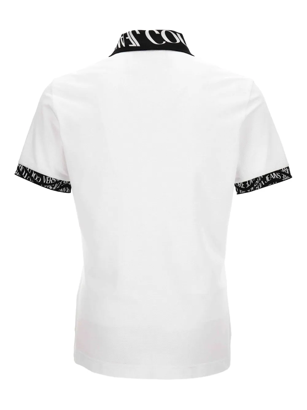Versace Jeans Couture Liquify-logo polo shirt - Wit