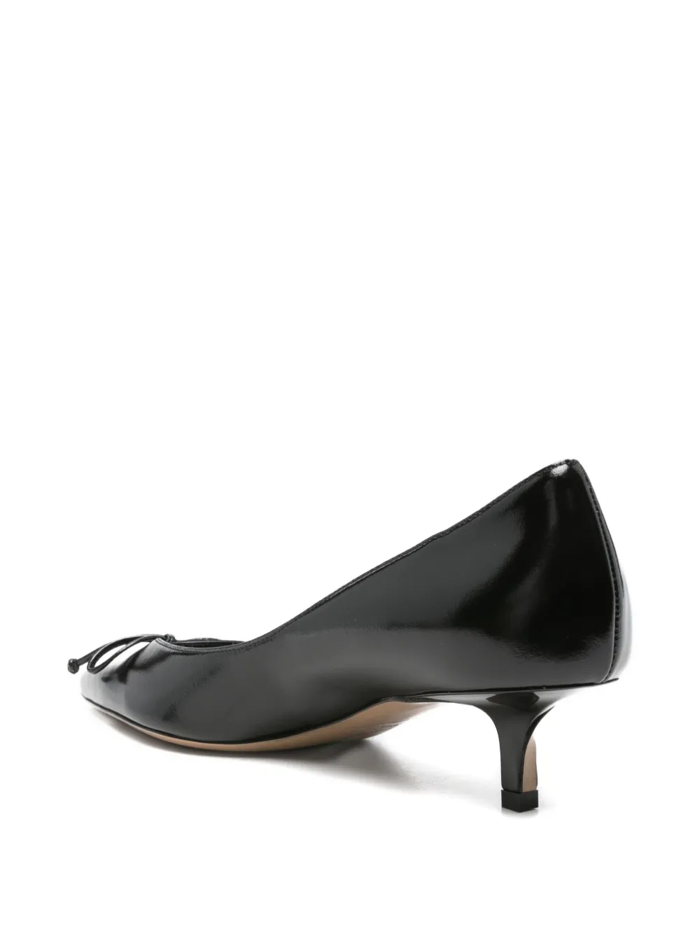 Jacquemus Stylish Pointed Toe Kitten Heel Pumps In Animal Print