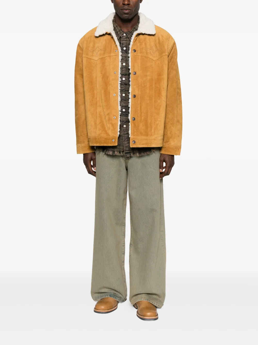 Levi's suede shearling-collar leather jacket | جاكيتات جلد | Image 2