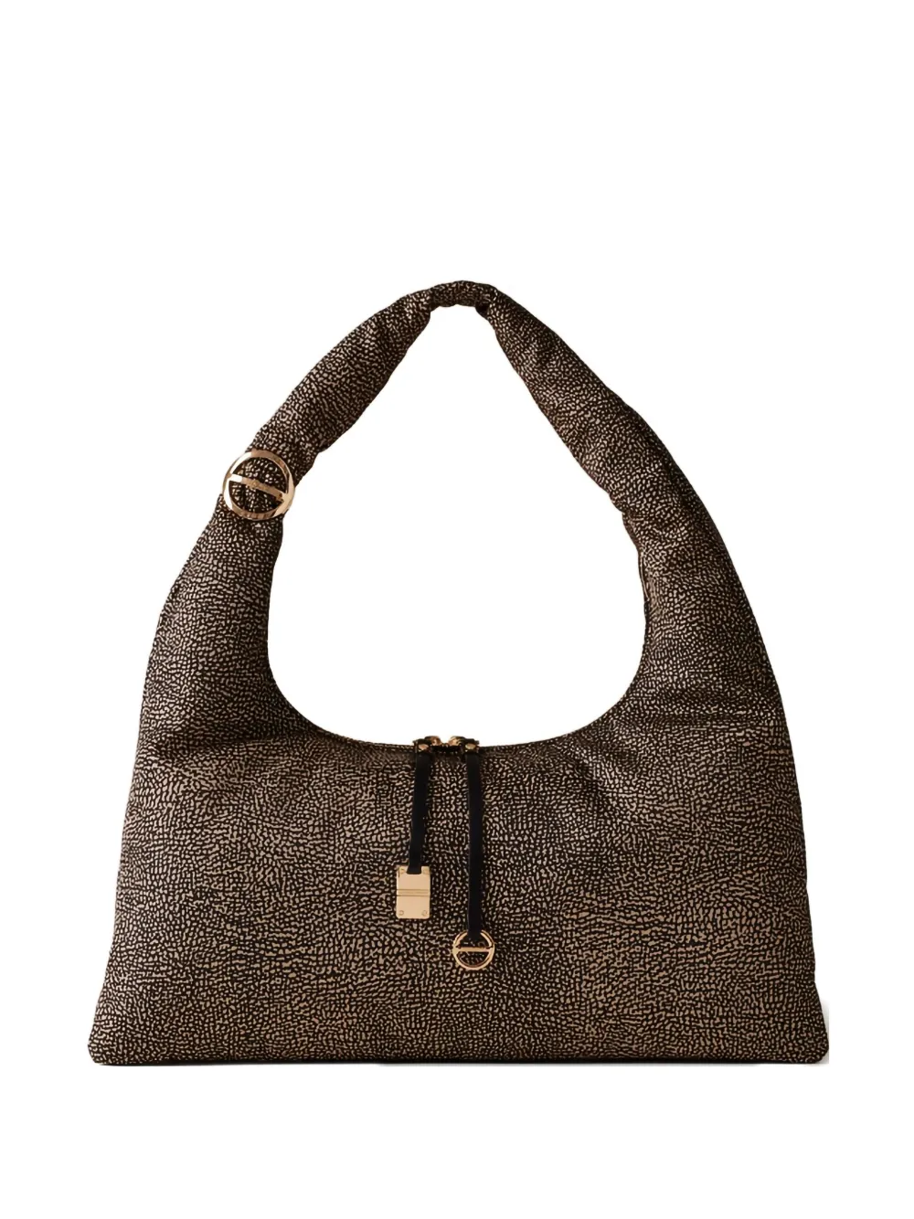 Borbonese Large Twinnie Tote Bag In Brown