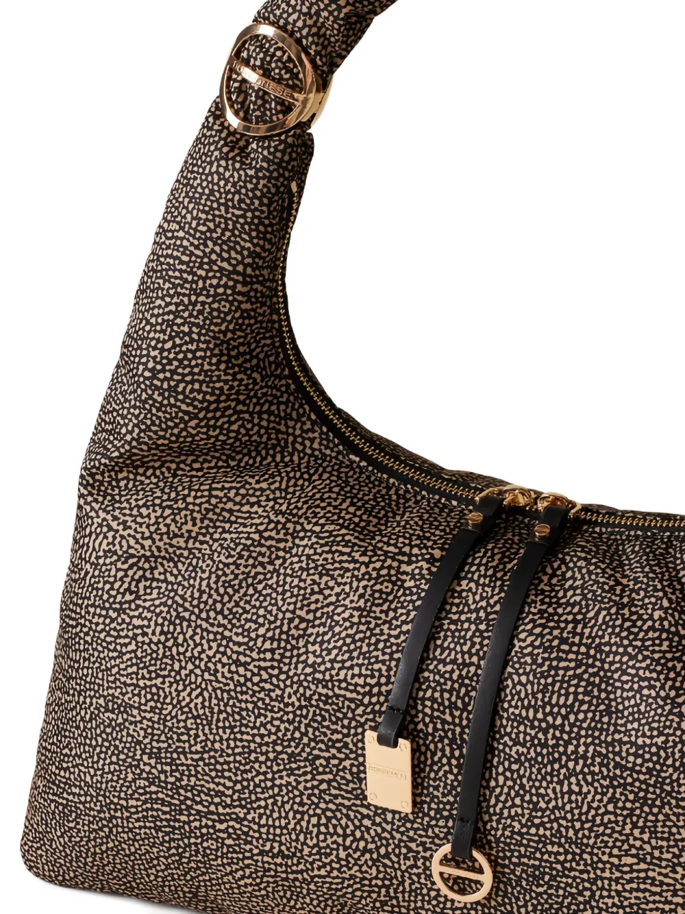Borbonese Large Twinnie Tote Bag In Brown