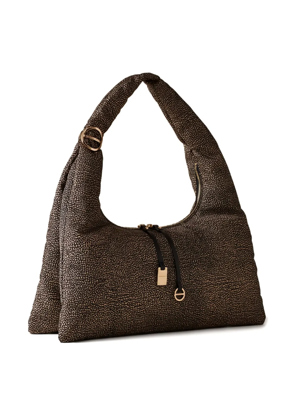 Borbonese Large Twinnie Tote Bag In Brown