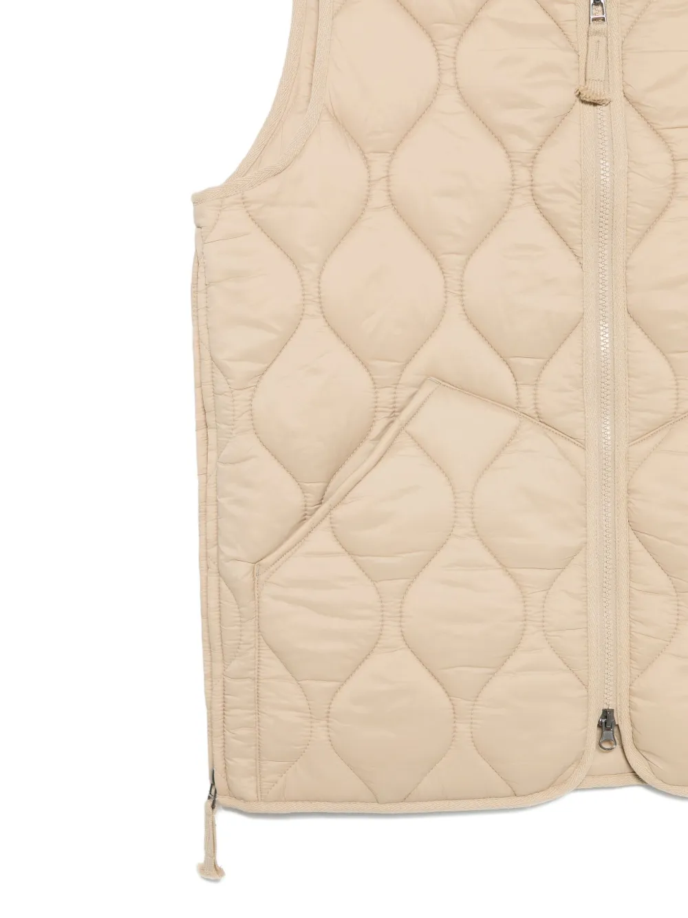 Sebago Quilted Diamond-pattern Vest In Neutral