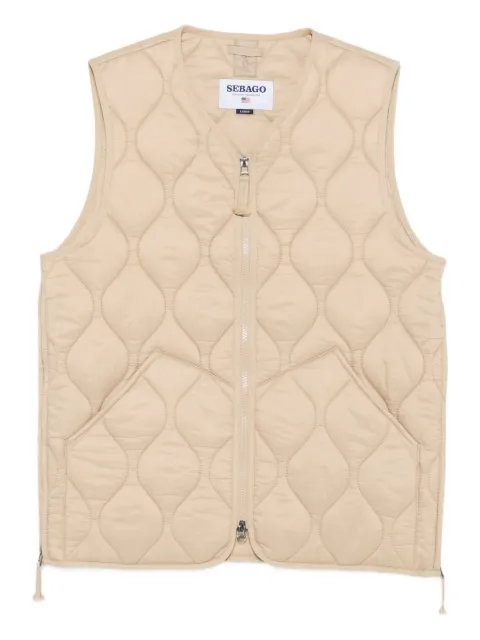 Sebago quilted diamond-pattern vest
