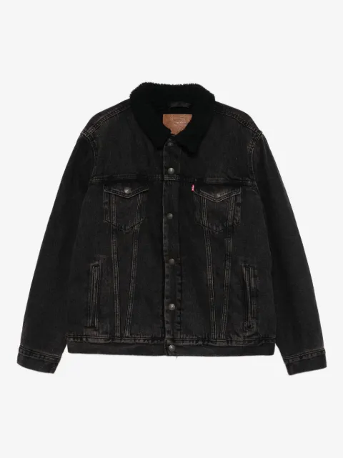 Levi's Jeansjacke mit Shearling-Kragen