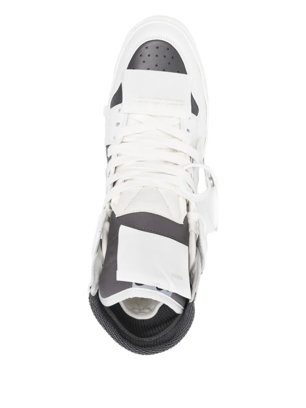 Off-White High-top leren sneakers Wit