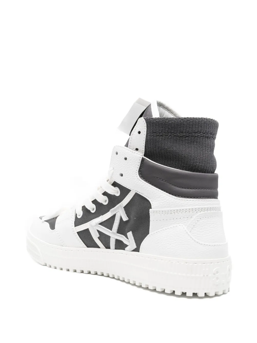 Off-White High-top leren sneakers Wit