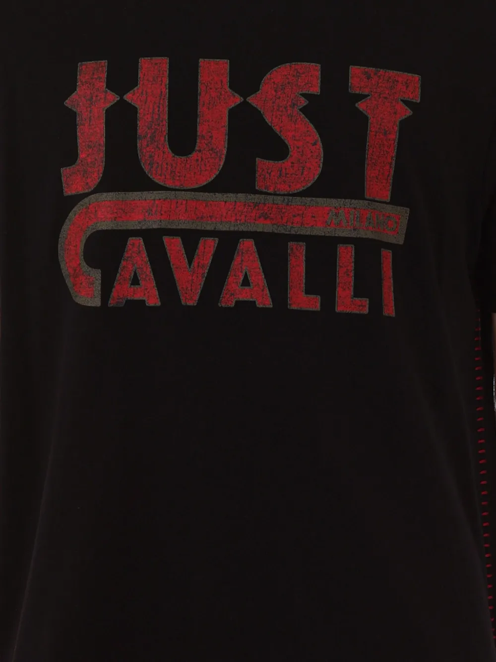 Just Cavalli Logo-print Short-sleeve T-shirt In Black