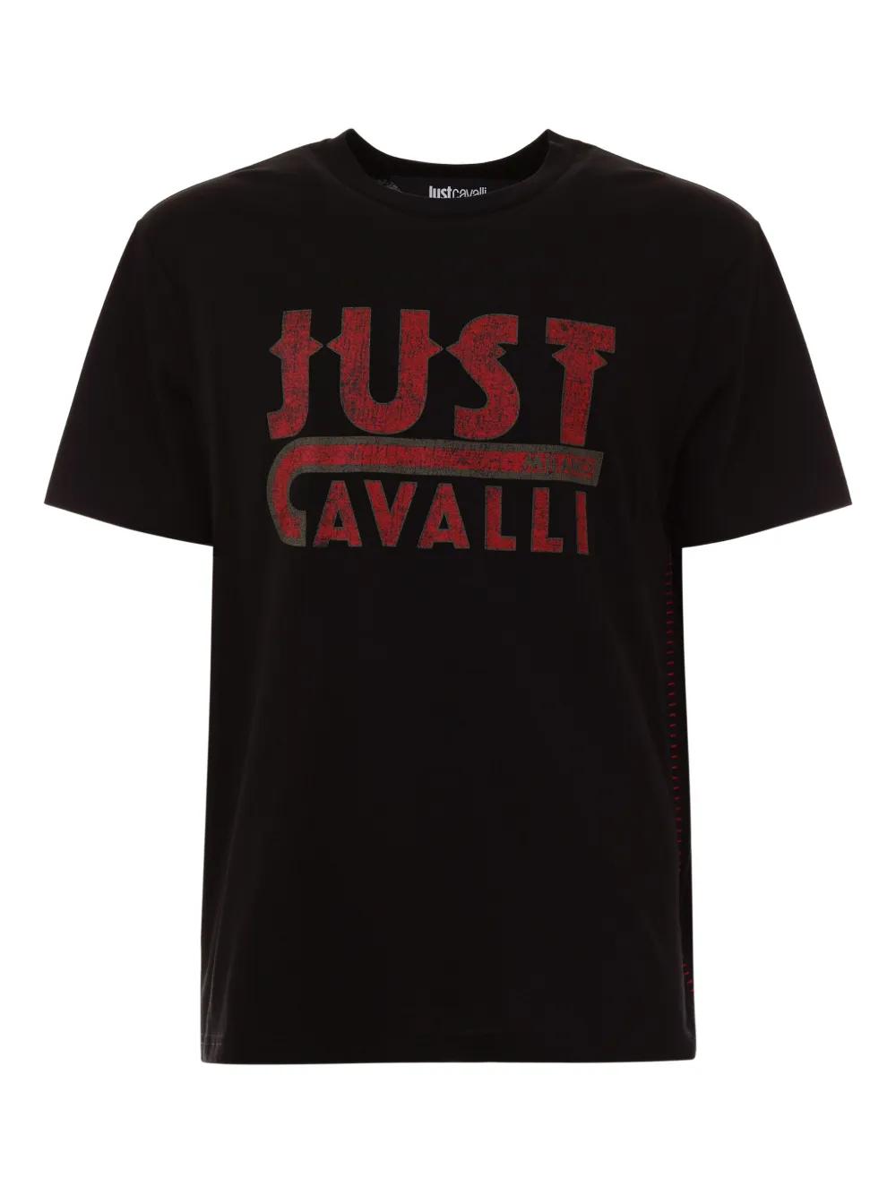 Just Cavalli logo-print short-sleeve T-shirt | Black | Image 1