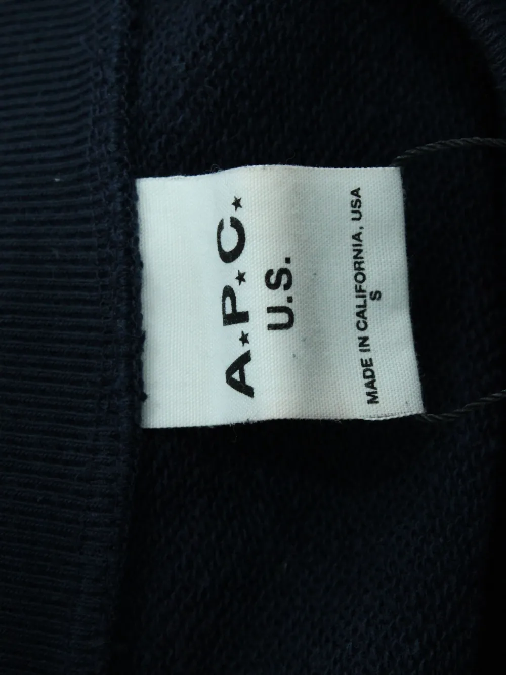 Pre-owned Apc Usa-print Cotton Sweatshirt In Blue