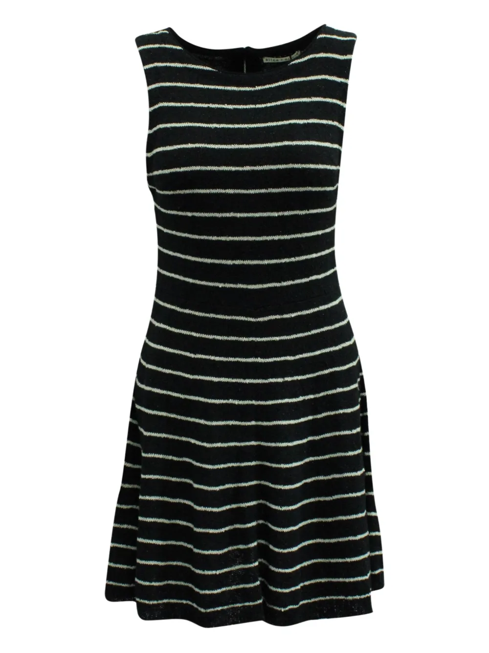 alice + olivia Monah striped mini dress | Black | Image 1