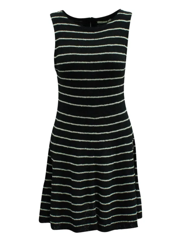 alice and olivia black and white striped dress Jump Apparel Strapless mini printed Dress