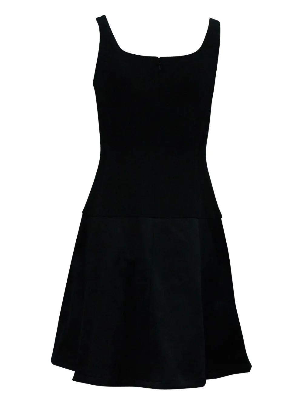 Theory square-neck sleeveless dress - Zwart
