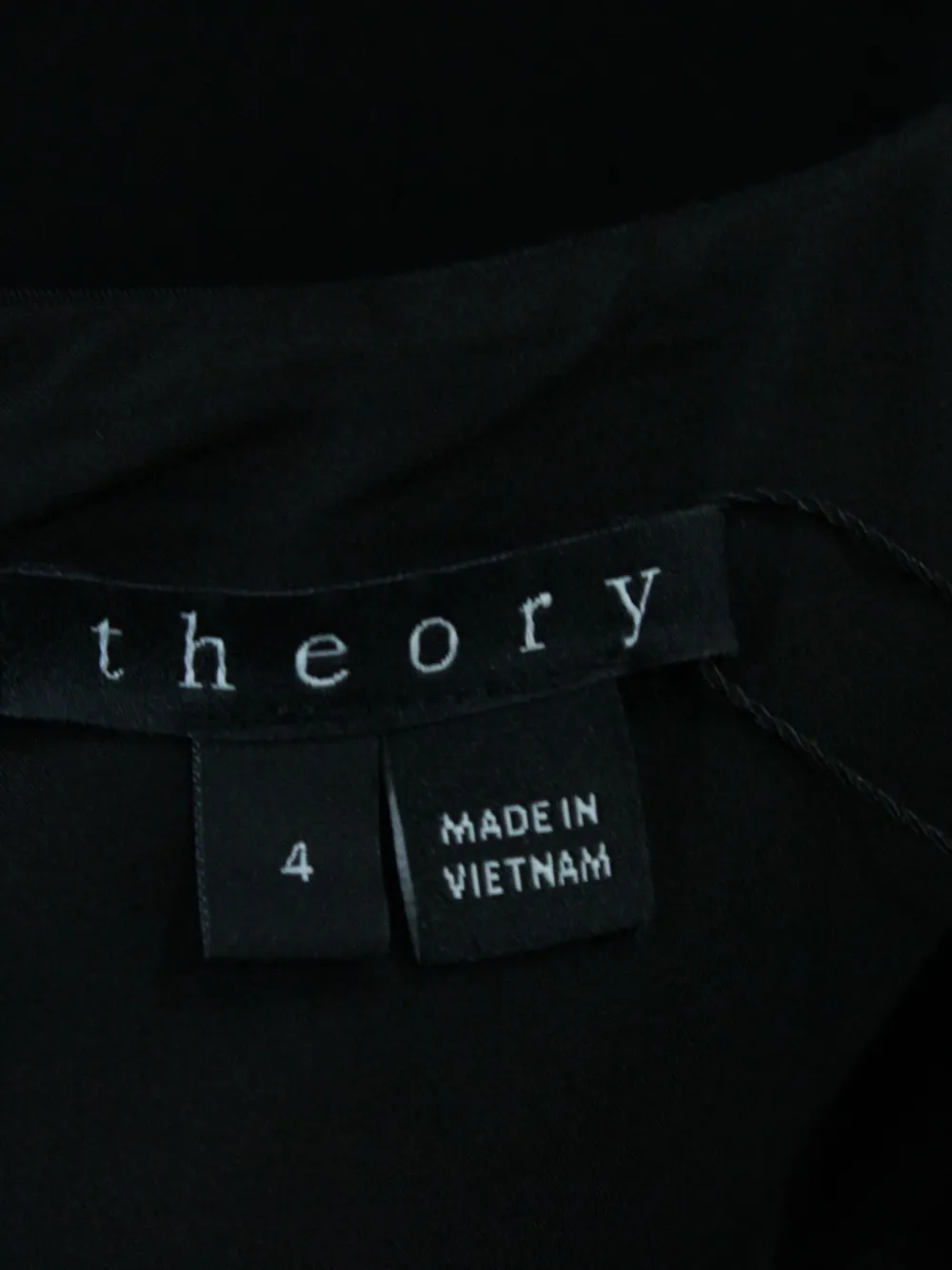 Pre-owned Theory Square-neck Sleeveless Dress In Black