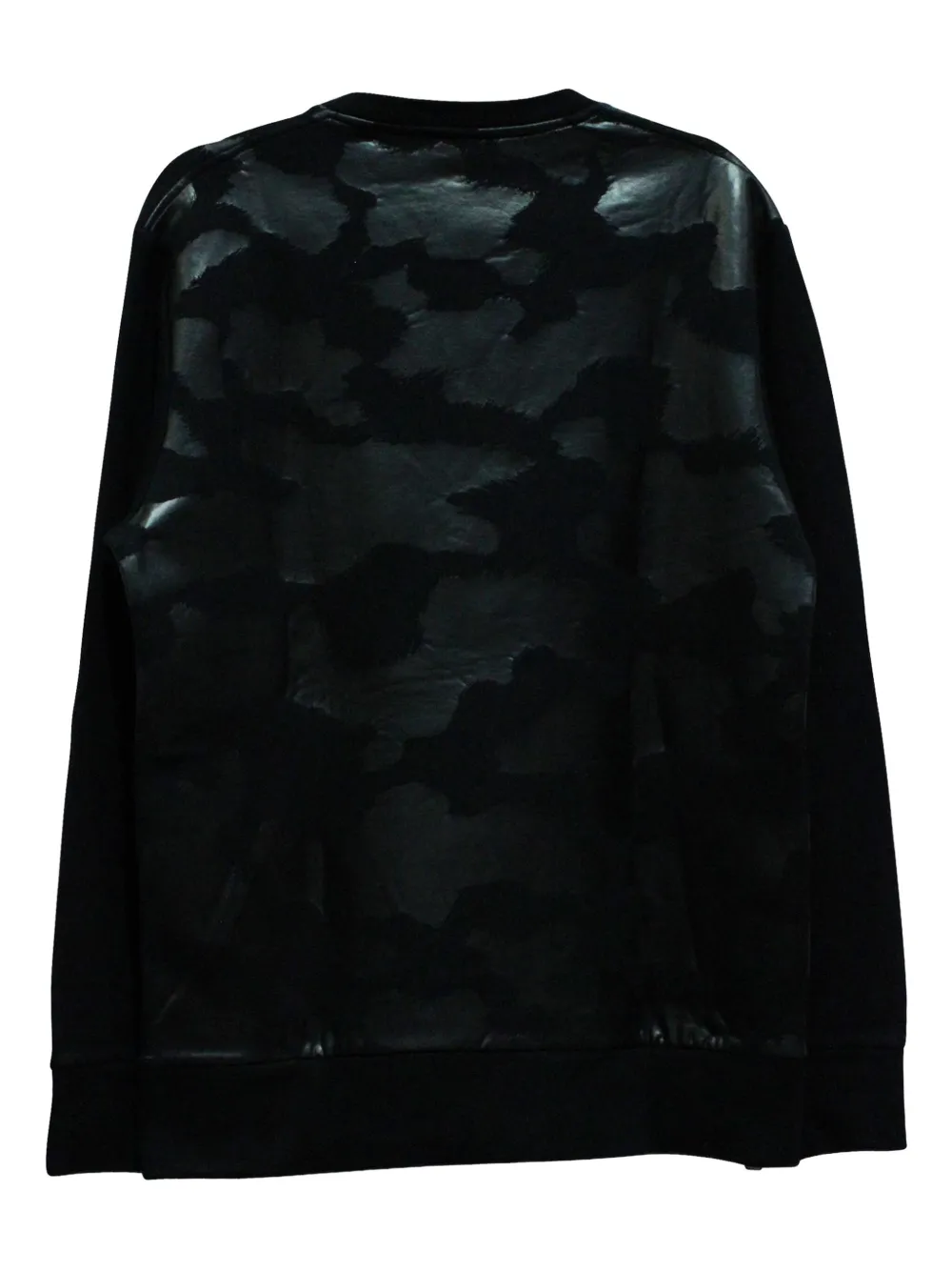 Pre-owned Neil Barrett Camouflage-pattern Patch Sweatshirt In Black