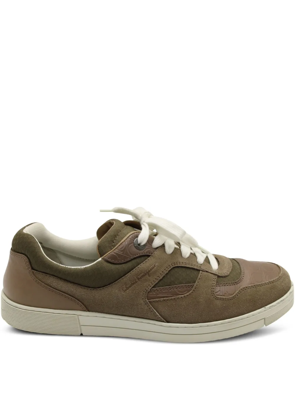 Ferragamo Pre-Owned バイカラー スニーカー - ブラウン Ferragamo Pre-Owned バイカラー スニーカー - ブラウン