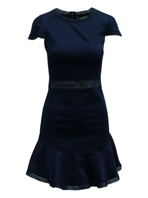 alice + olivia paneled mini dress
