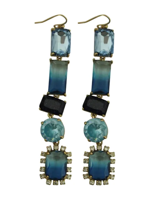 Kate Spade crystal linear drop earrings